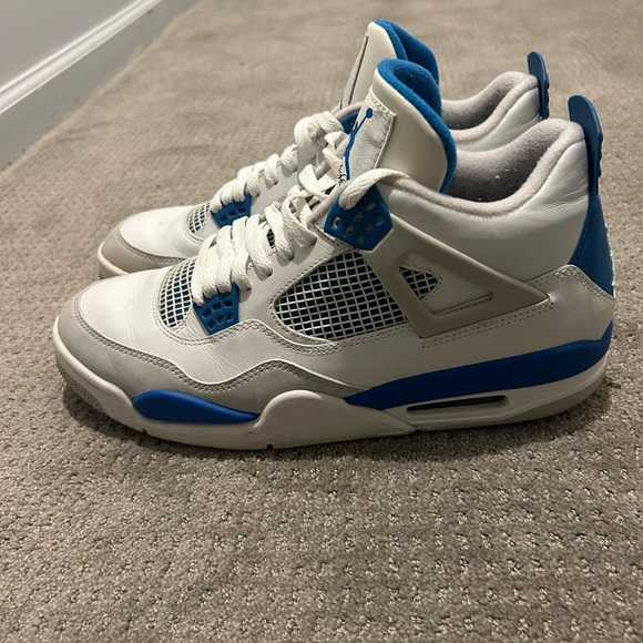 Jordan 4, military blue, lightly used, 2012 retro, no box, size 11 - Picture 3 of 8
